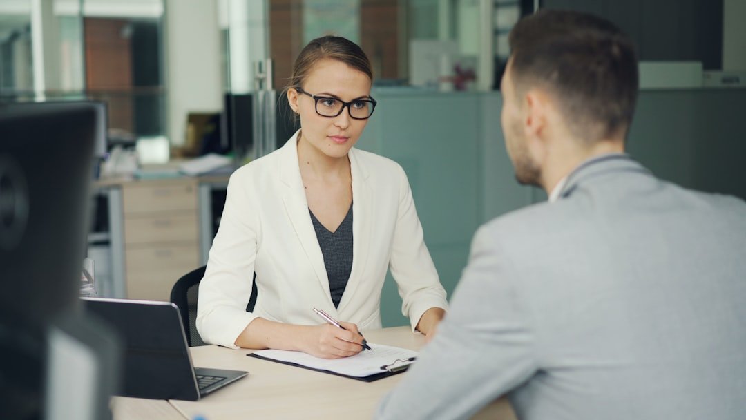 Behavioural assessment discussion in a professional office