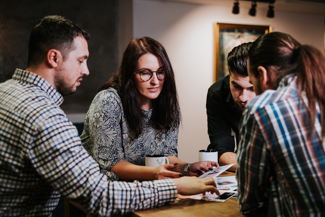 Professionals reviewing behavioural evidence together